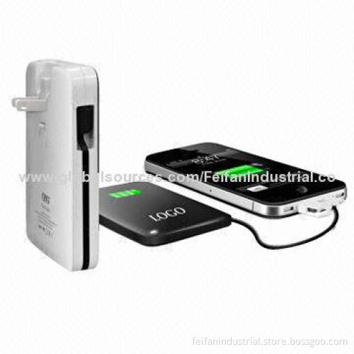 2014 New Portable 3,000mAh Power Bank with AC Adapter Function